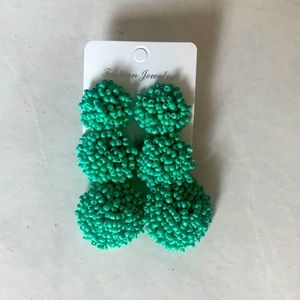 Teal Fashion Earrings